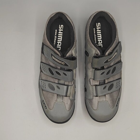 EUC Shimano SPD Men's Gray Cycling Mountain Bike Shoes US Sz 8.5 EUR 42 M-1206G - Picture 4 of 11